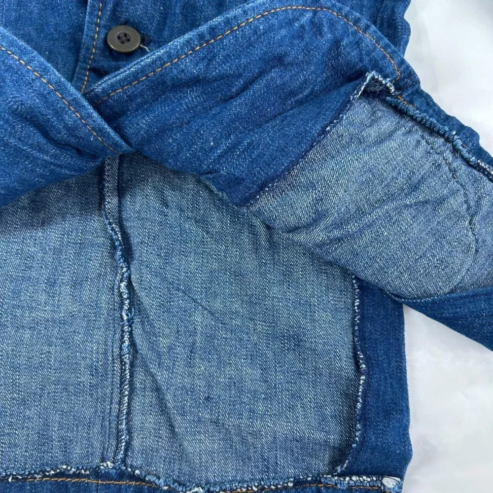 Kids Vintage 70s Denim Blazer Blue Western Americana Farah Made in‎ USA